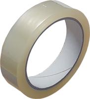 Plakband 25mm x 66m grote kern 25my low noise (1 rol)