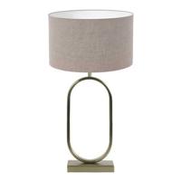 Light Living tafellamp Jamiri - taupe - metaal - 3573GO