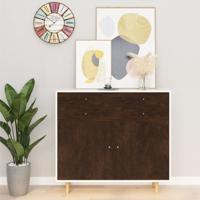 VidaXL Meubelfolie zelfklevend 500x90 cm pvc donkereikenkleurig