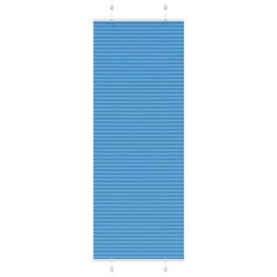 Pliss rolgordijn 75x200 cm stofbreedte 74,4 cm polyester blauw