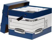 Bankers Box archiefdoos, formaat 33,3 x 29,2 x 40,4 cm, blauw - thumbnail