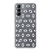 Eyes pattern: Samsung Galaxy S21 Transparant Hoesje