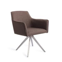Jesper Home Eetkamerstoel 'Hofu' Turn Steel, Draaibaar, kleur Potters Clay