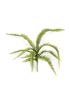 Fern bush x11 green 58 cm kunstbloem zijde nepbloem - Emerald