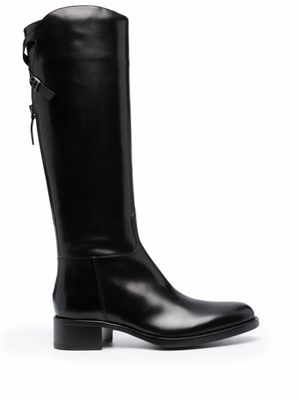 Sartore bottes à fermeture zippée au dos - Noir