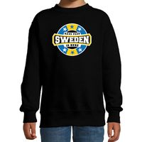 Have fear Sweden is here / Zweden supporter sweater zwart voor kids