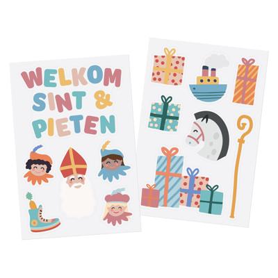 Folat BV Raamstickers welkom sint & pieten, 13st.