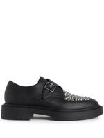 Giuseppe Zanotti mocassins Adric en cuir clouté - Noir - thumbnail