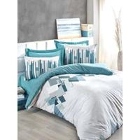 Beddengoedset - 1 dekbedovertrek 220 x 240 cm + 2 kussenslopen 60 x 60 cm - 100% katoen - Groen