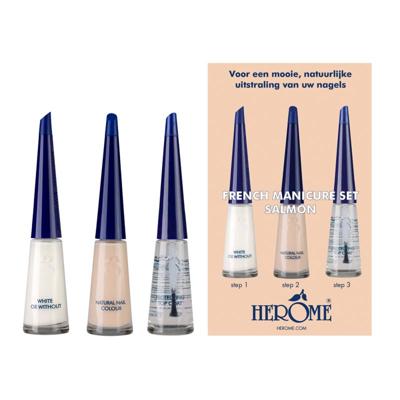 Herome French manicure set salmon 3 x 10ml