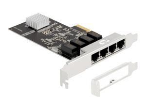 DeLOCK PCI Express x4 Card 4 x RJ45 Gigabit LAN netwerkadapter