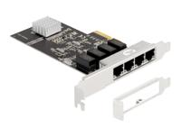 DeLOCK PCI Express x4 Card 4 x RJ45 Gigabit LAN netwerkadapter - thumbnail