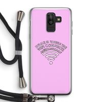 Home Is Where The Wifi Is: Samsung Galaxy J8 (2018) Transparant Hoesje met koord