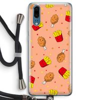Chicken 'n Fries: Huawei P20 Transparant Hoesje met koord