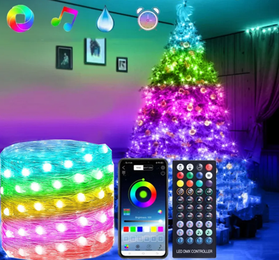 LUMISHOW RGB Smart LED Kerstslinger - 10M/20M LUMISHOW RGB Smart LED Kerstslinger - 10M/20M