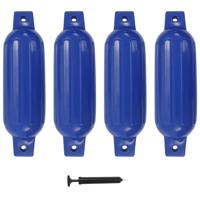 VidaXL Bootstootkussens 4 st 41x11,5 cm pvc blauw