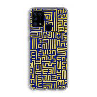 Majorelle Blue Print: Samsung Galaxy M31 Transparant Hoesje