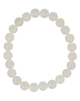 Kralenarmband jade wit 8mm