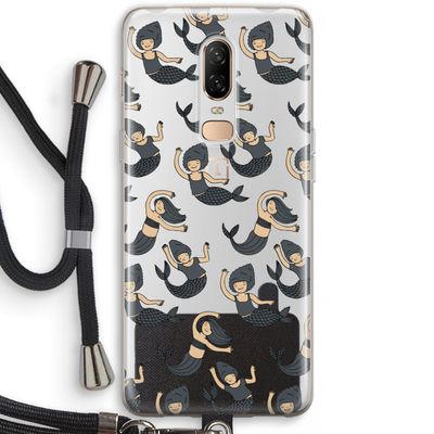 Zeemeermin: OnePlus 6 Transparant Hoesje met koord