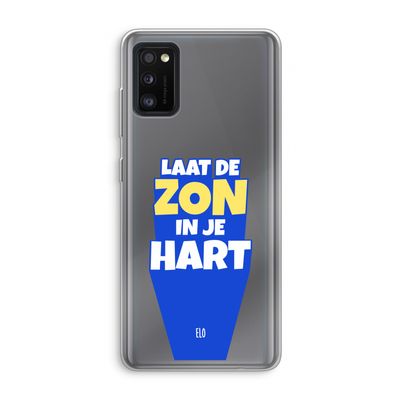 Laat de zon in je hart: Samsung Galaxy A41 Transparant Hoesje