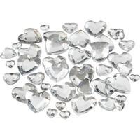 Creativ Company Strasstenen, afm 6+10+14 mm, zilver, 252 stuk/ 1 doos