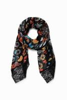 Sjaal met galactische vlinders - BLACK - U