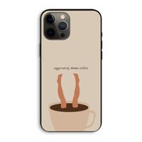 Aggressively drinks coffee: iPhone 12 Pro Max Biologisch afbreekbaar hoesje