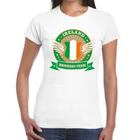 Wit Ireland drinking team t-shirt dames - thumbnail