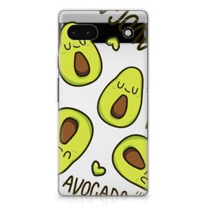 Google Pixel 6A Telefoonhoesje met Naam Avocado Singing