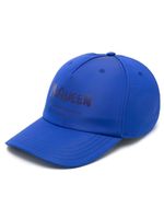 Alexander McQueen casquette à imprimé Graffiti - Bleu