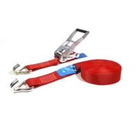 Little Jumbo Spanband J-haak met ratel 50mm x 9m rood - 1850508500
