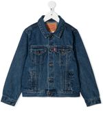 Levi's Kids veste en jean à col pointu - Bleu