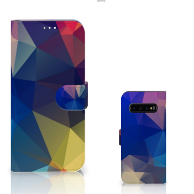 Samsung Galaxy S10 Plus | Book Case | Polygon Dark