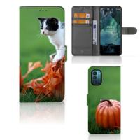 Nokia G11 | G21 | Telefoonhoesje | Met pasjeshouder | Kitten