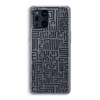 Moroccan Print: Oppo Find X3 Transparant Hoesje