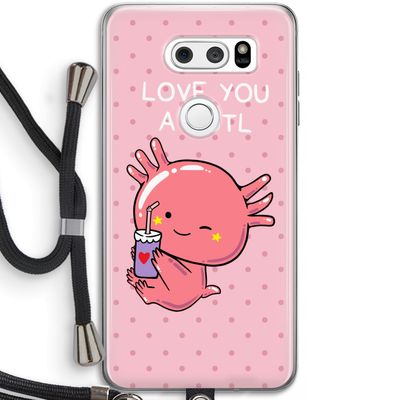 Love You A Lotl: LG V30 Transparant Hoesje met koord