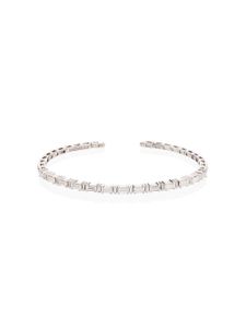 Suzanne Kalan bracelet Linear Horizontal en or blanc 18ct pavé de diamants - Argent