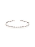 Suzanne Kalan bracelet Linear Horizontal en or blanc 18ct pavé de diamants - Argent