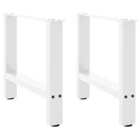 Salontafelpoten 2 st 60x(42-43) cm staal wit