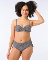 HEMA Dames Bikinibroekje Zwart/wit (zwart/wit)
