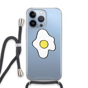 Spiegelei: iPhone 13 Pro Transparant Hoesje met koord