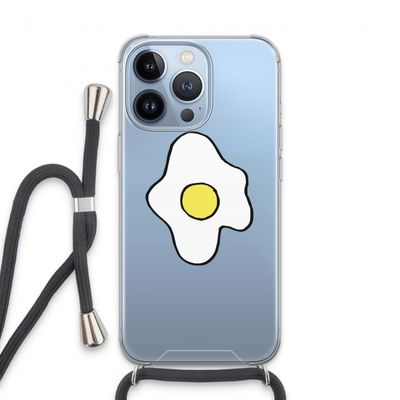 Spiegelei: iPhone 13 Pro Transparant Hoesje met koord
