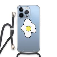 Spiegelei: iPhone 13 Pro Transparant Hoesje met koord