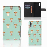 Sony Xperia XZ | Sony Xperia XZs | Telefoonhoesje | Met pasjeshouder | Pups