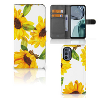 Hoesje voor Motorola Moto G62 5G Zonnebloemen - thumbnail