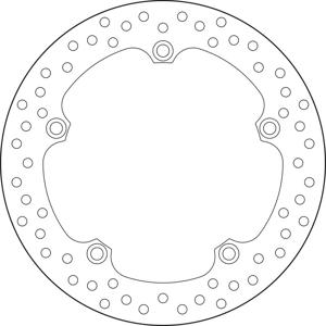 BREMBO Serie Oro remschijf, remschijven voor de moto, vast 68B407N1