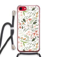 Sweet little flowers: iPhone SE 2020 Transparant Hoesje met koord