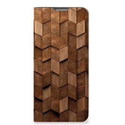 Book Wallet Case voor OPPO Reno8 Lite Wooden Cubes Book Wallet Case voor OPPO Reno8 Lite Wooden Cubes