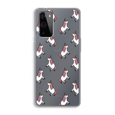 Eenhoorns overal: OnePlus 9 Pro Transparant Hoesje