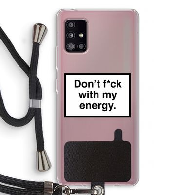 My energy: Samsung Galaxy A51 5G Transparant Hoesje met koord